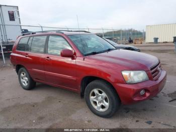  Salvage Toyota Highlander