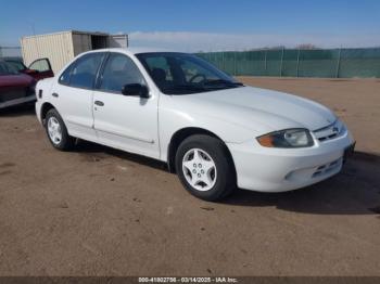  Salvage Chevrolet Cavalier