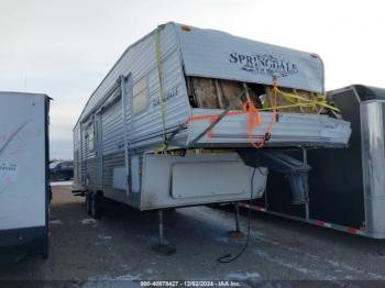  Salvage Keystone Fifth Wheel Travel Traile