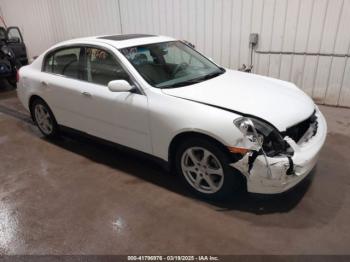  Salvage INFINITI G35x