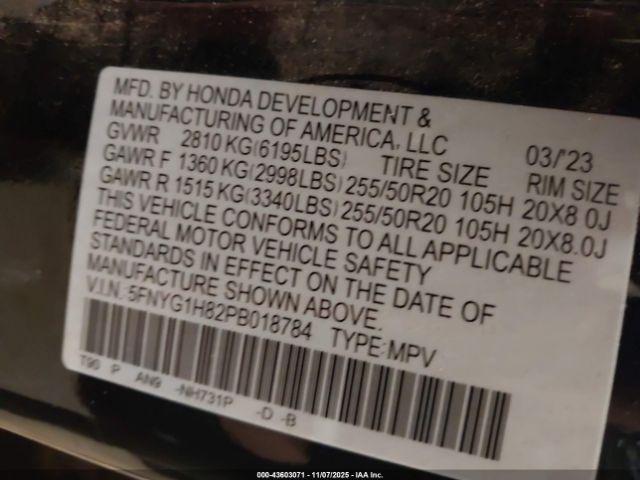 Honda Pilot Awd Elite Image 4