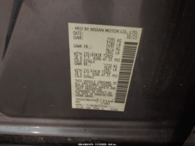 Nissan Murano Sv Image 7