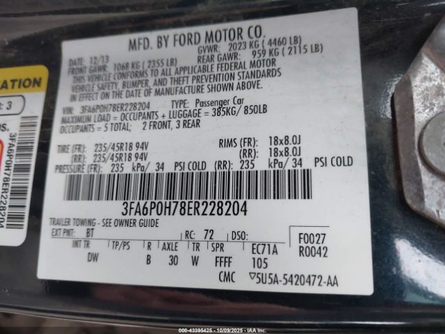 Ford Fusion Se Image 3