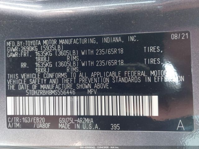 Toyota Highlander Xle Image 12