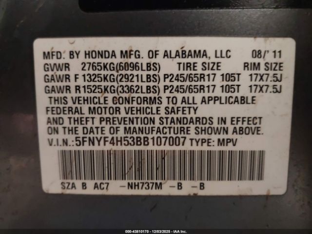 Honda Pilot Ex-l Image 14