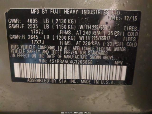 Subaru Outback 2.5i Image 7