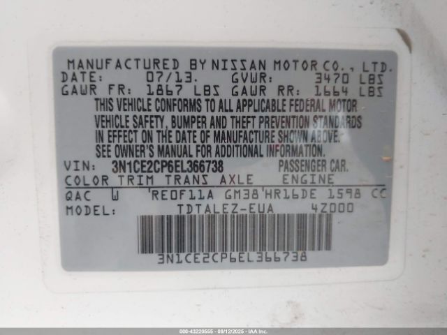 Nissan Versa Sv Image 2