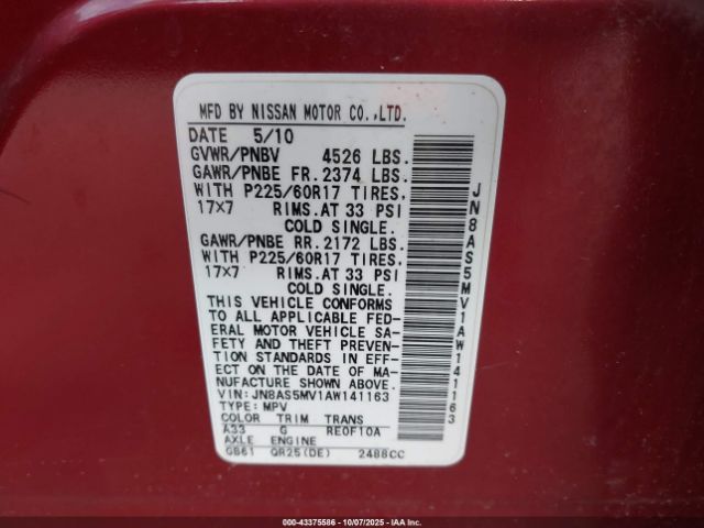 Nissan Rogue Sl Image 8